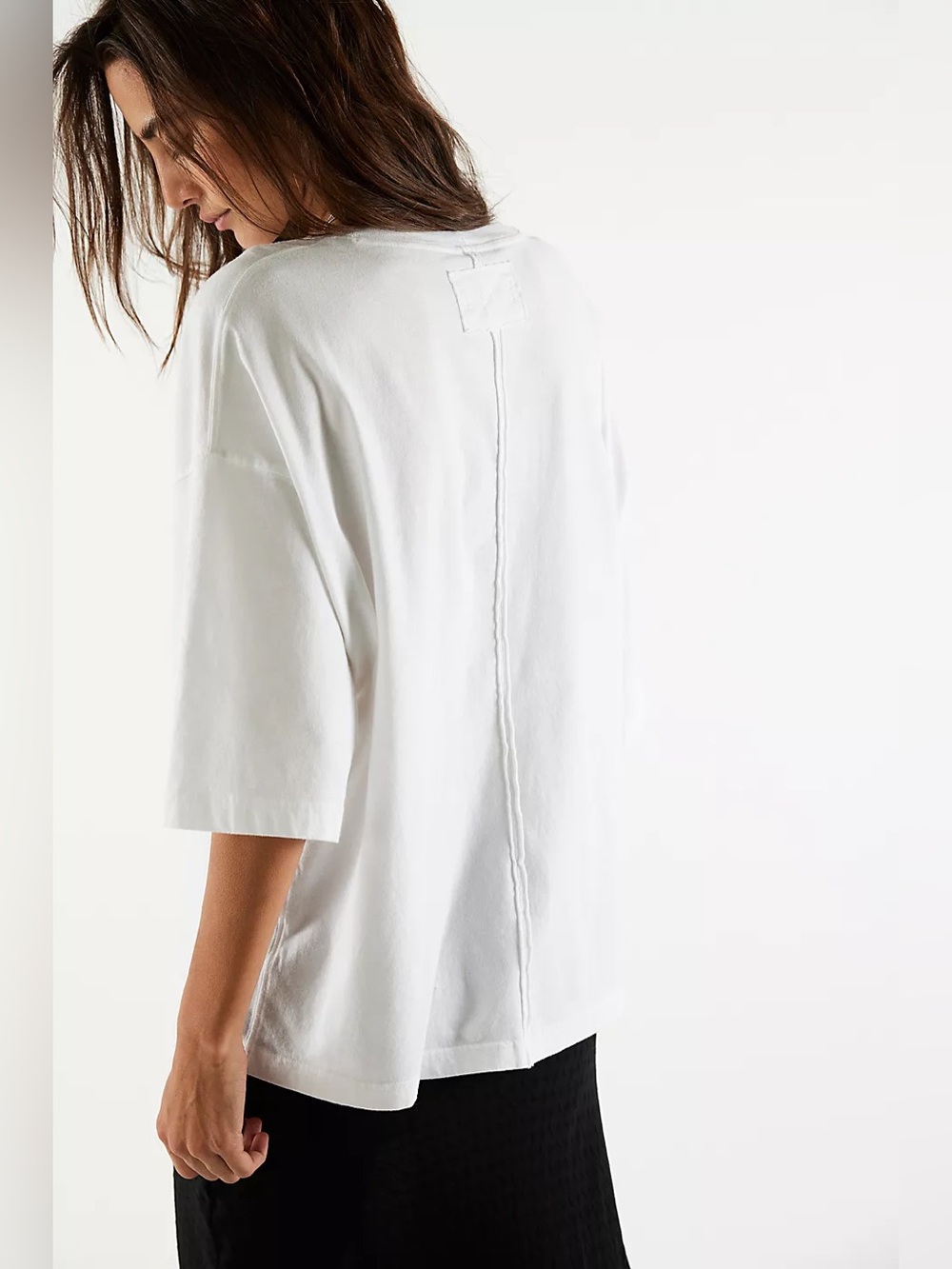 We The Free Perfect Oversized Tee in White - Picture 2 of 10